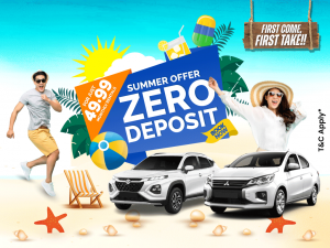 Cheap monthly car rental offer in Dubai for 49.99 AED with zero deposit – KOR Rent A Car summer promo